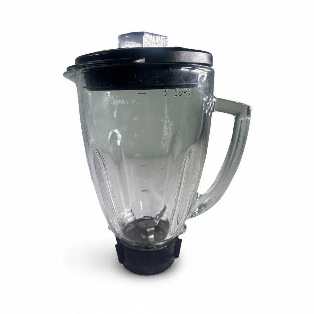 Oster Osterizer 5 Cup Glass Blender Jar Pitcher Lid Blade Bottom Nut Assembly